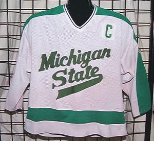 GVJerseys - Game Worn Hockey Jersey Collection - Michigan State