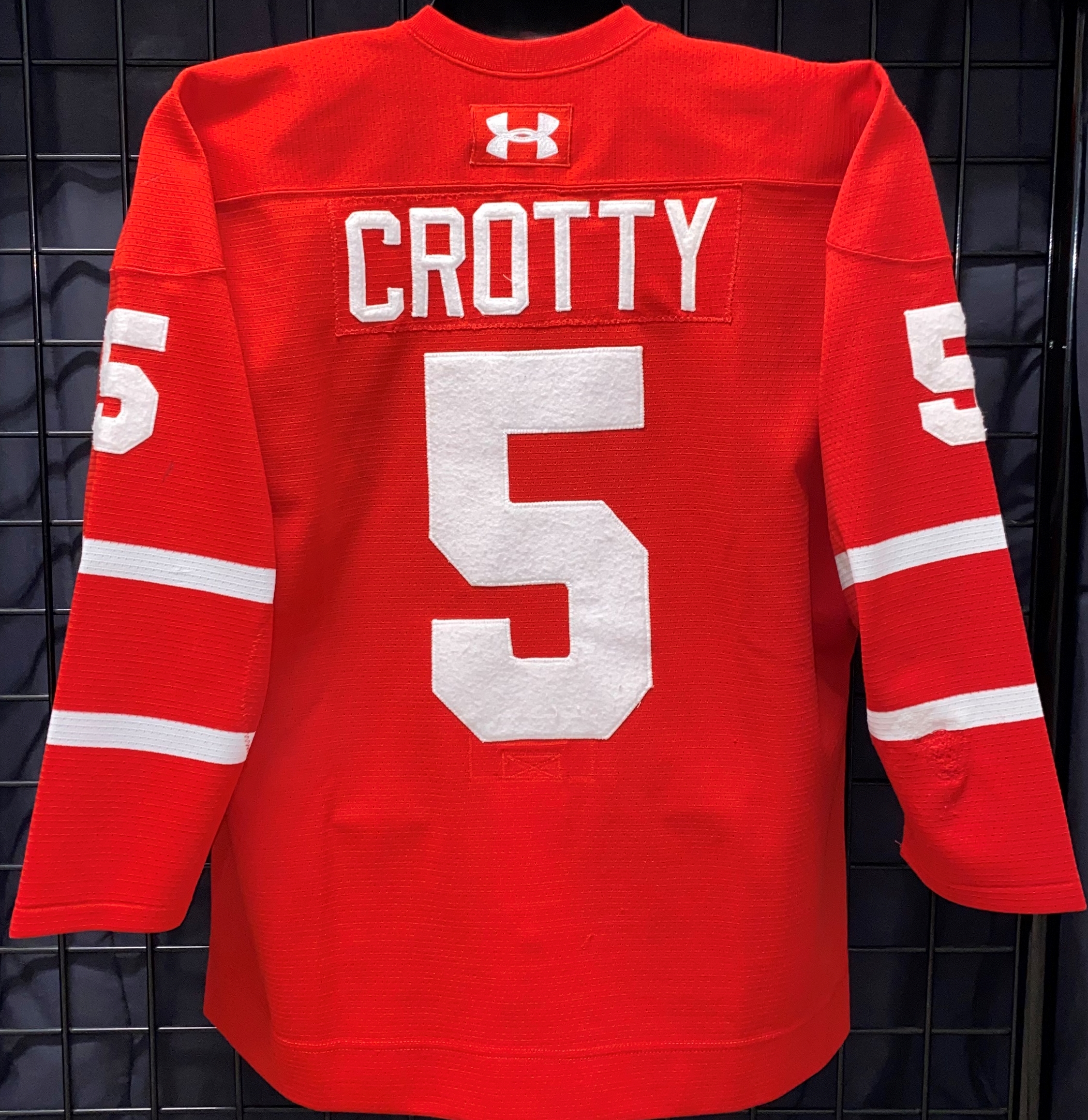 Cam Crotty - Boston University - Game Used/Worn Jerseys - GV Jerseys