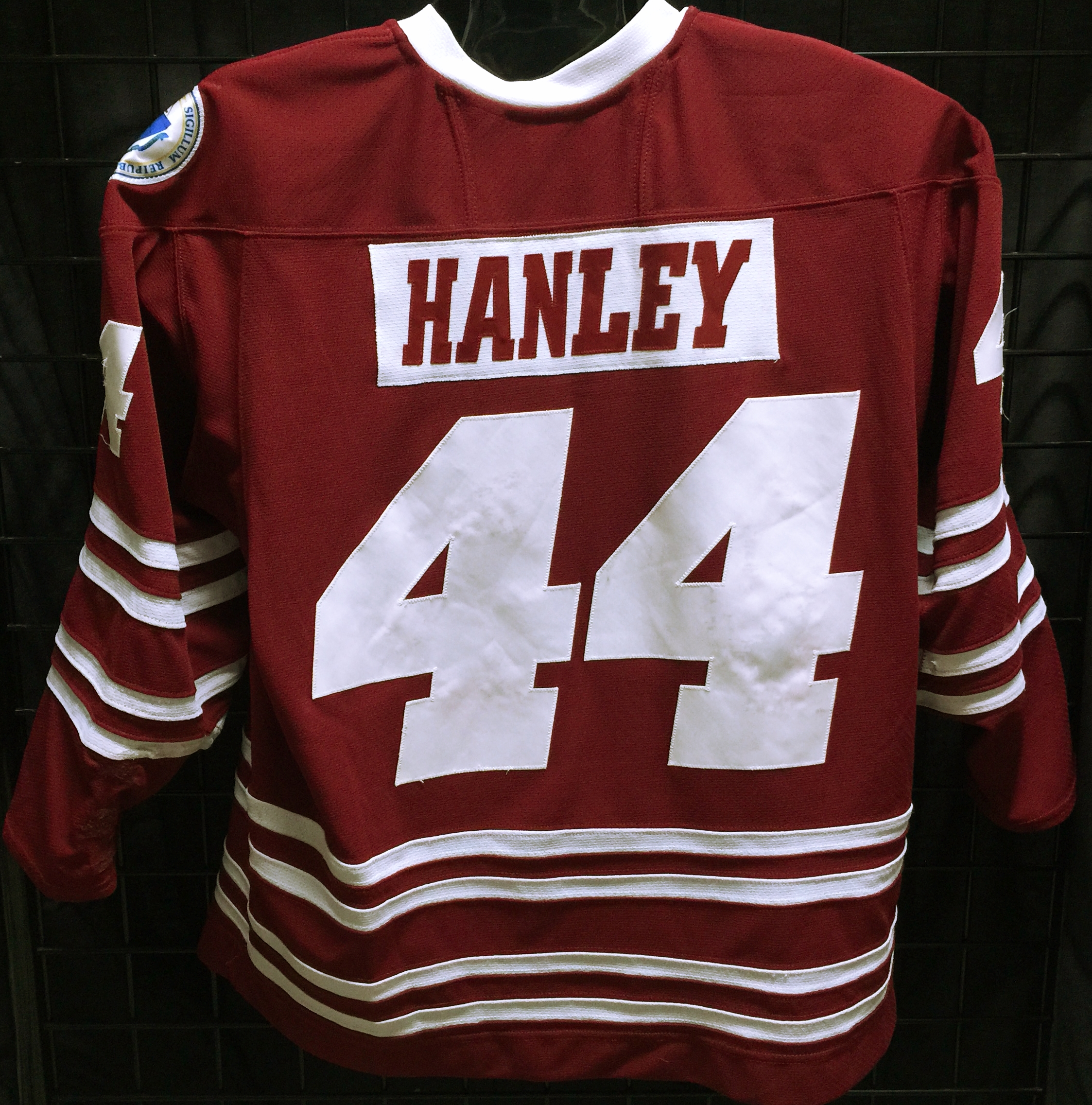 JOEL HANLEY 21-22 GAME WORN SET 1 HOME JERSEY – Hangar Hockey