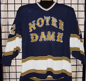 GVJerseys - Game Worn Hockey Jersey Collection - Notre Dame