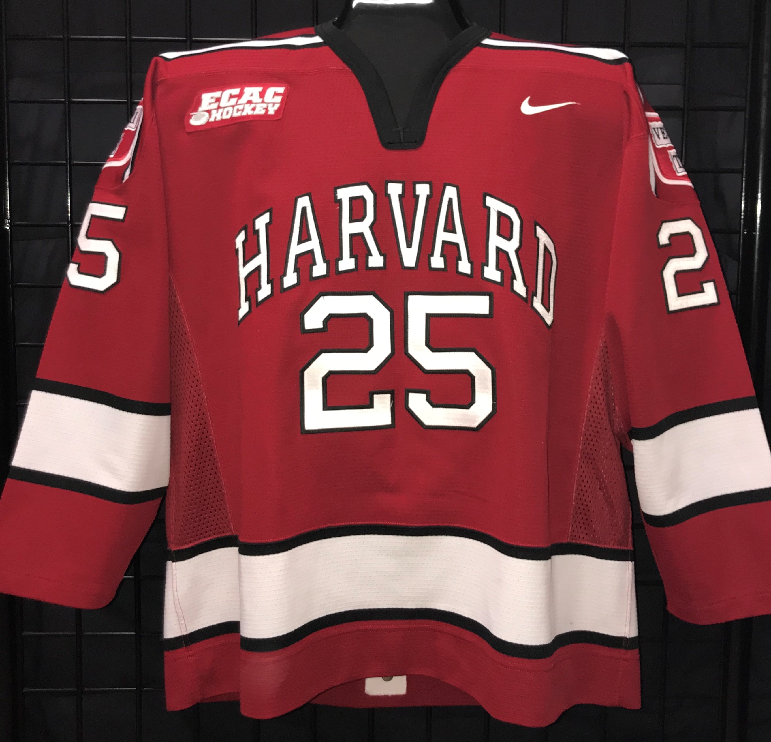 Adam Fox - Harvard University - Game Used/Worn Jerseys - GV Jerseys