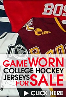 gvjerseys.com game worn NCAA college hockey jerseys and equipment